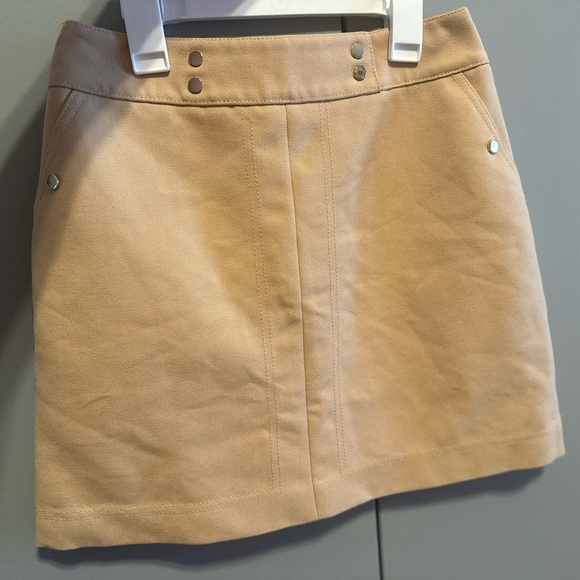 ❤️H&M - Tan/Camel Colored Mini Skirt (Size 4) - Picture 6 of 7